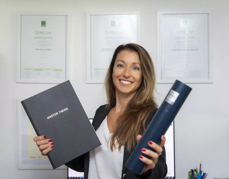 Daniela Leitgeb, MSc – zertifizierte Bilanzbuchhalterin mit ihrer Master-Thesis